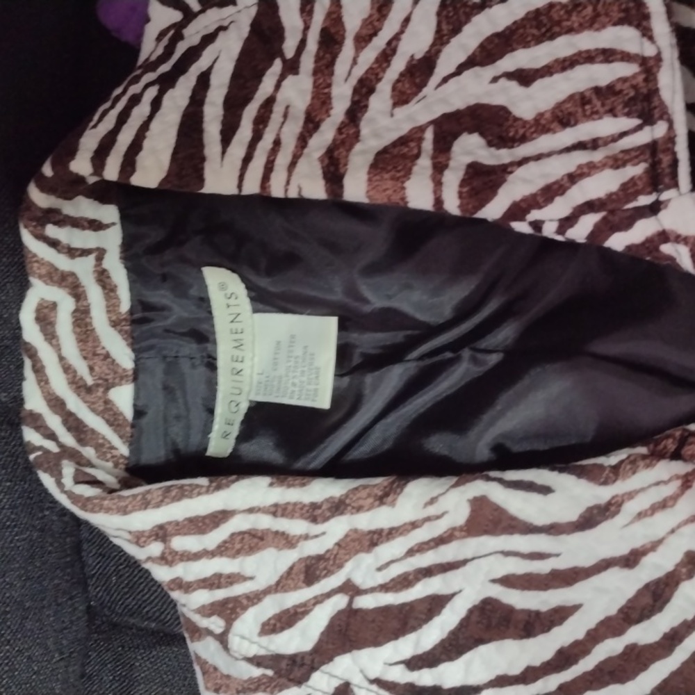Ladies Zebra Print Jacket